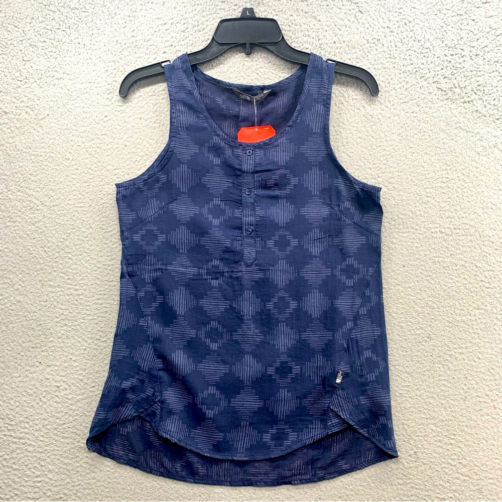 NWT The North Face Touring Tank Top Cosmic‎ Blue Diamond MTN Culture Size XS